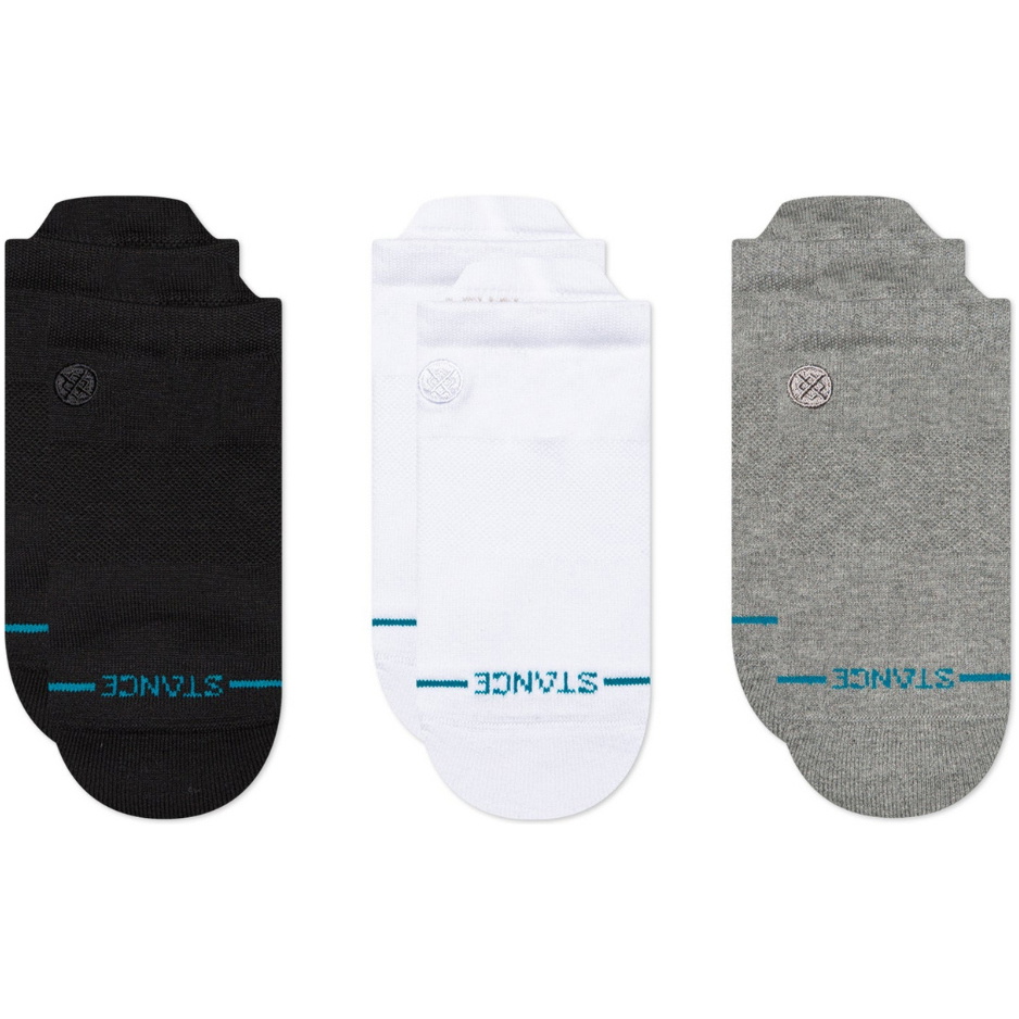 Calzini Unisex Icon Low Tab 3 Paia 2026 Stance A256D24ILT - Black